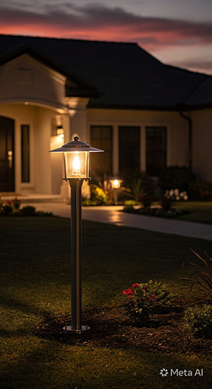 Outdoor Lamp Pole